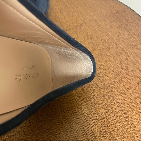 Kate Spade Blue Suede Loafers - Picture 6 of 10
